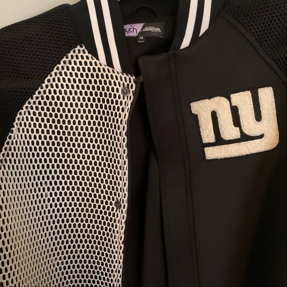 New York Giants black and white long bomber jacket - Picture 7 of 10